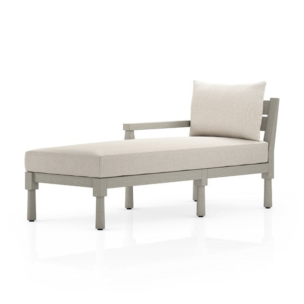 Waller Outdoor Chaise-Four Hands-FH-228978-009-Outdoor ChaisesFaye Sand/Weathered Grey-Left Arm Facing-9-France and Son