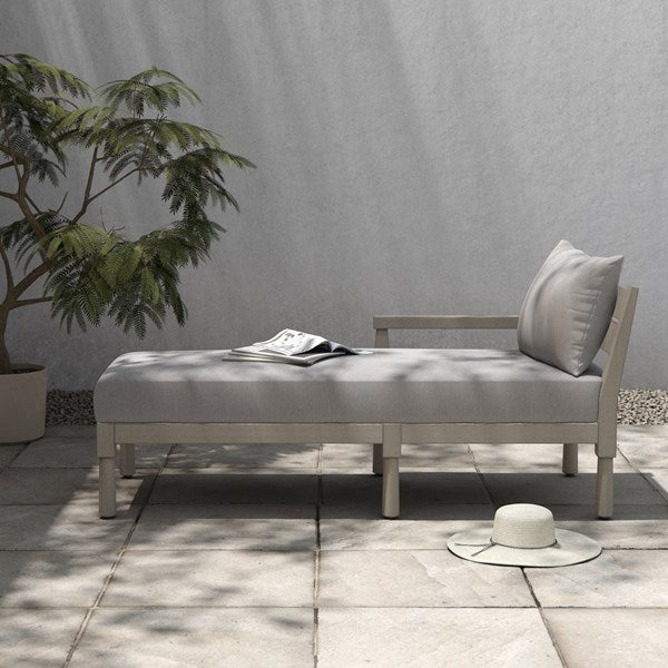 Waller Outdoor Chaise-Four Hands-FH-228978-007-Outdoor ChaisesFaye Ash/Weathered Grey-Left Arm Facing-13-France and Son