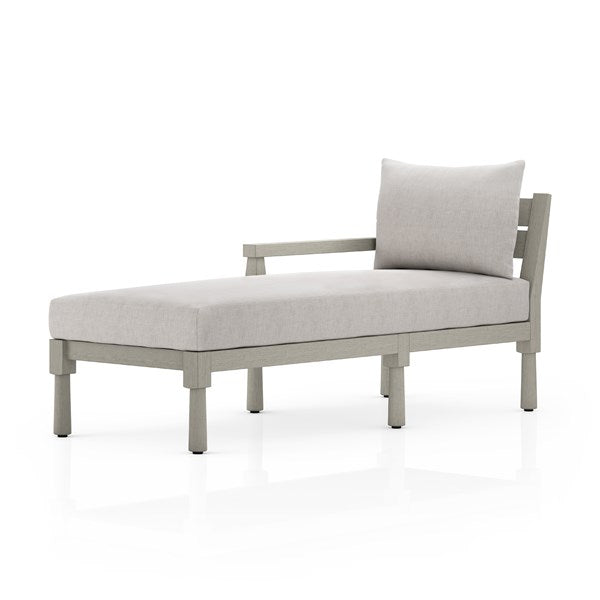 Waller Outdoor Chaise-Four Hands-FH-228978-010-Outdoor ChaisesStone Grey/Weathered Grey-Left Arm Facing-12-France and Son