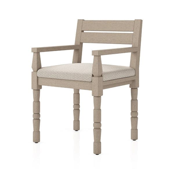 Waller Outdoor Dining Armchair-Four Hands-FH-228981-004-Dining ChairsFaye Sand / Washed Brown-Fsc-6-France and Son