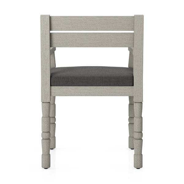 Waller Outdoor Dining Armchair-Four Hands-FH-228981-001-Dining ChairsCharcoal / Washed Brown-Fsc-29-France and Son