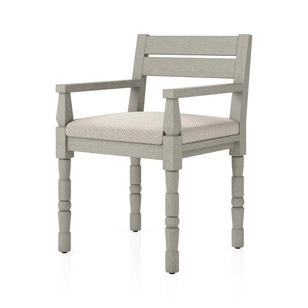 Waller Outdoor Dining Armchair-Four Hands-FH-228981-009-Dining ChairsFaye Sand / Weathered Grey-Fsc-22-France and Son
