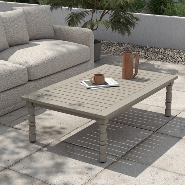 Waller Outdoor Coffee Table-Four Hands-FH-228987-012-Coffee TablesWeathered Grey-Fsc-2-France and Son