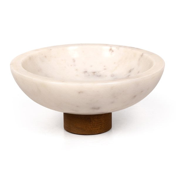 Lira Bowl-Four Hands-FH-229057-002-BowlsHoned White Marble-1-France and Son
