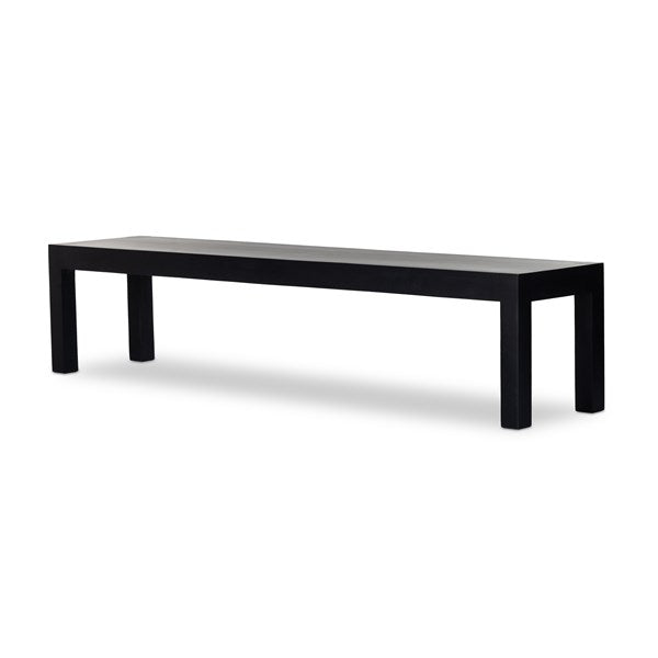 Isador Dining Bench-Four Hands-FH-230772-002-BenchesBlack Wash Poplar-86"-5-France and Son
