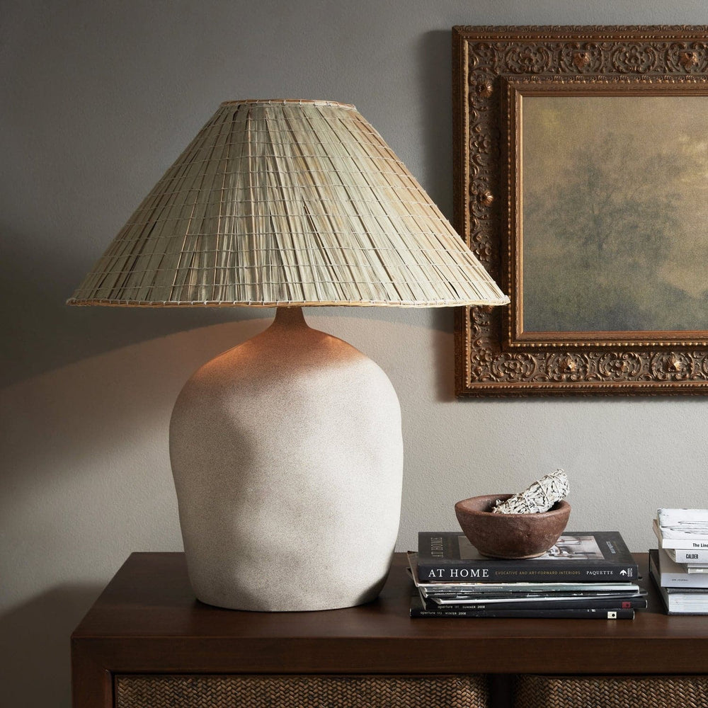 Cobb Table Lamp - Sand Porcelain-Four Hands-FH-230981-001-Table Lamps-2-France and Son