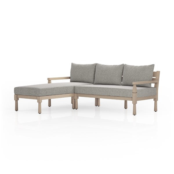 Waller Outdoor 2pc Sectional-Four Hands-FH-231649-001-SectionalsFaye Ash/Washed Brown-Left Arm Facing Chaise-1-France and Son