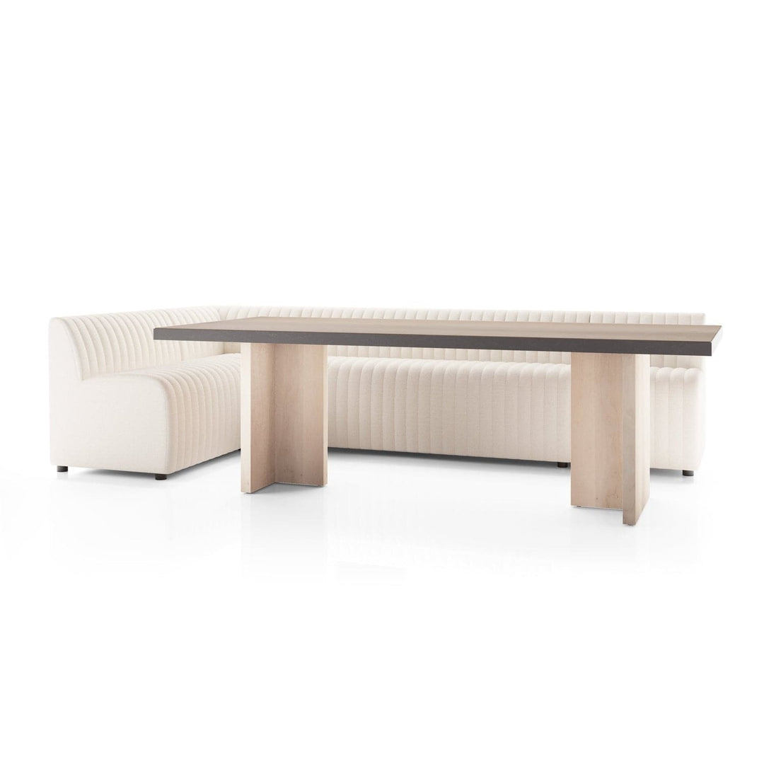 Augustine Dining Banquette L Shape-Four Hands-FH-231706-001-Sectionals125"-3-France and Son