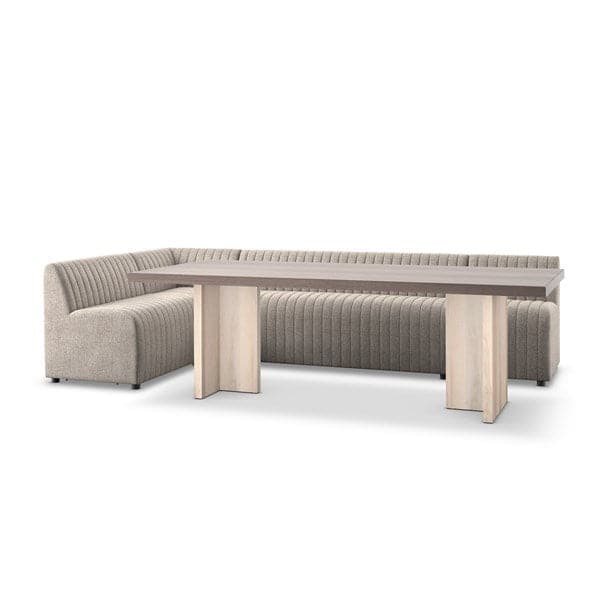 Augustine Dining Banquette L Shape-Four Hands-FH-231700-001-Sectionals91.5"/Capri Oatmeal-18-France and Son