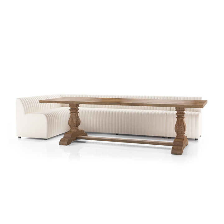 Augustine Dining Banquette L Shape-Four Hands-FH-231708-001-Sectionals134"-4-France and Son