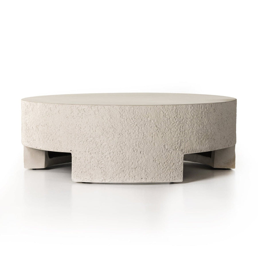 Kember Outdoor Coffee Table - Blanc White-Four Hands-FH-231853-001-Coffee Tables-1-France and Son