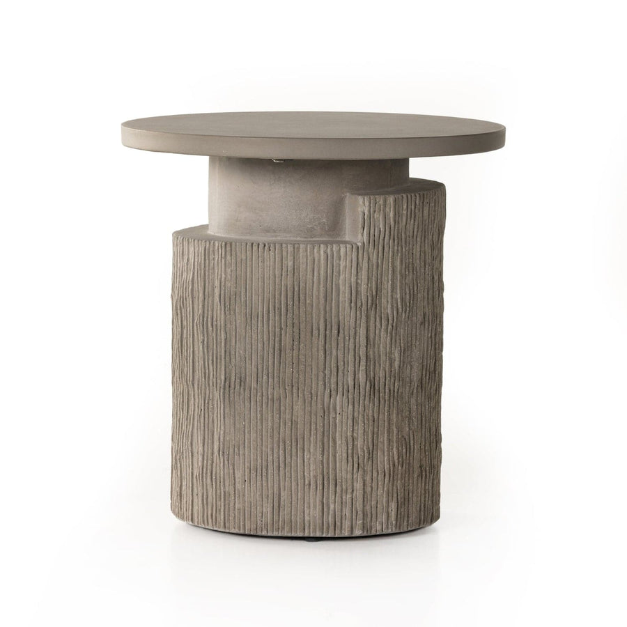 Huron Outdoor End Table - Textured Flint-Four Hands-FH-231884-001-Side Tables-1-France and Son
