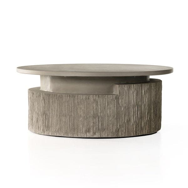 Huron Outdoor Coffee Table - Txtrd Flint-Four Hands-FH-231886-001-Coffee Tables-1-France and Son