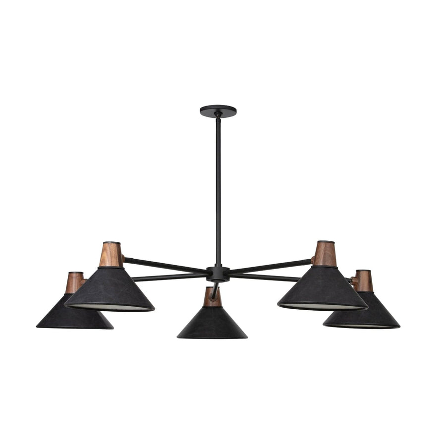 Cullen Chandelie-Four Hands-FH-231907-002-ChandeliersBlack Leather-1-France and Son