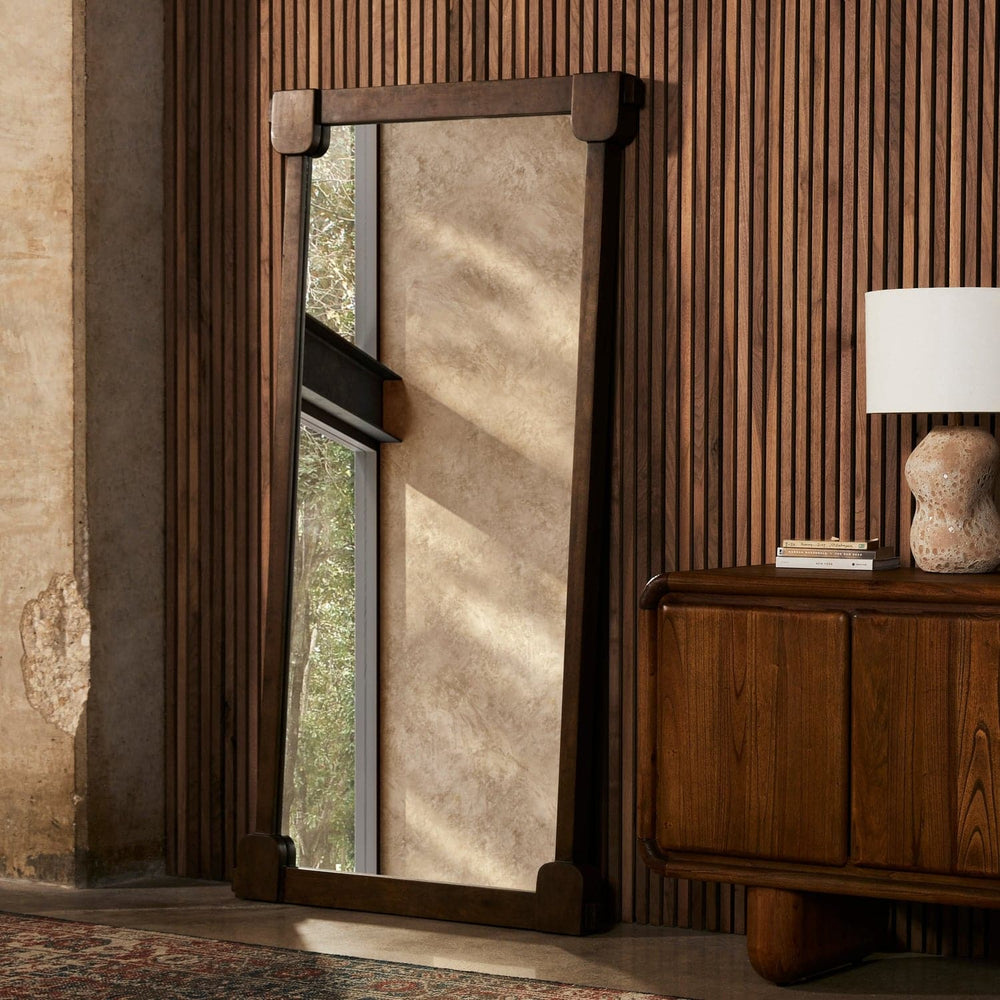Harda Floor Mirror - Tanner Brown Acacia-Four Hands-FH-232009-001-Mirrors-2-France and Son