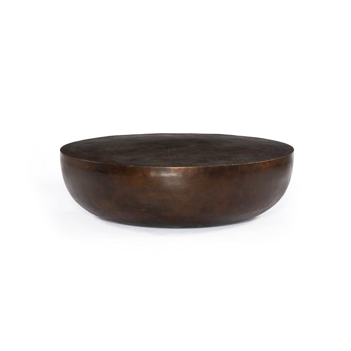 Basil Round Coffee Tbl-48"-Four Hands-FH-232203-002-Coffee TablesAntique Rust-1-France and Son