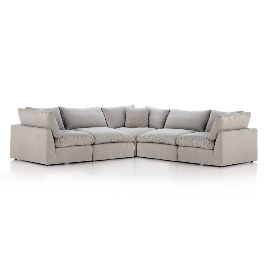 Stevie 5pc-Sectional-Four Hands-FH-232453-002-SectionalsDestin Flannel-Left Arm-1-France and Son