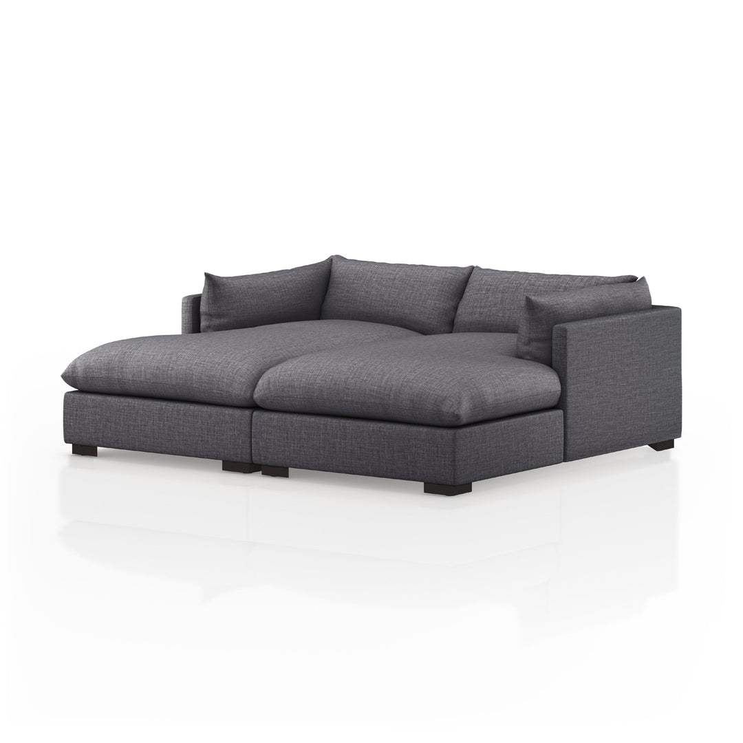 Westwood Double Chaise Sectional-Four Hands-FH-232726-002-Sectionals87"-Bennett Charcoal-22-France and Son