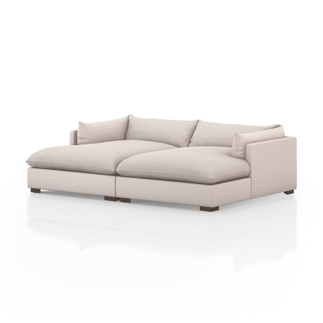 Westwood Double Chaise Sectional-Four Hands-FH-232727-001-Sectionals102"-Bayside Pebble-3-France and Son