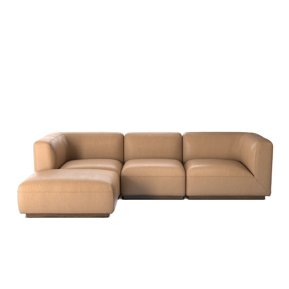 Mabry 3pc Sectional - Nantucket Taupe-Four Hands-FH-234074-001-Sectionals3pc Sectional W/ Ottoman-2-France and Son