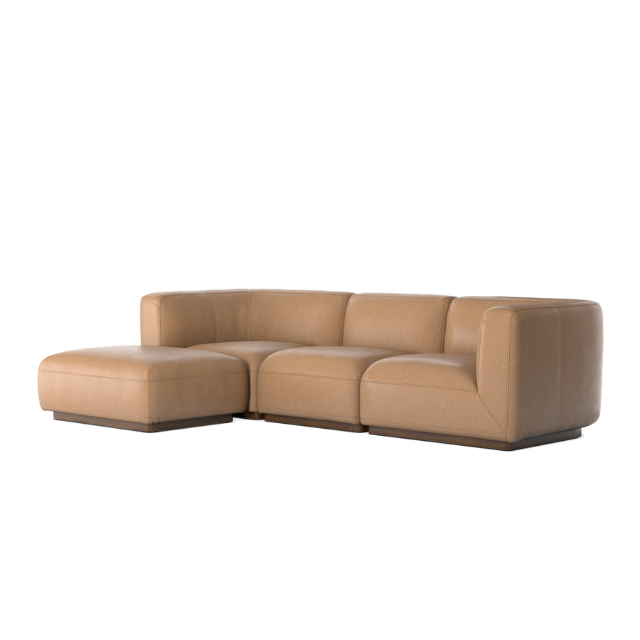 Mabry 3pc Sectional - Nantucket Taupe-Four Hands-FH-234074-001-Sectionals3pc Sectional W/ Ottoman-1-France and Son