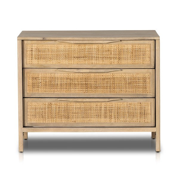 Sydney Large Nightstand-Four Hands-FH-234927-002-NightstandsBlack Wash - Natural Cane-6-France and Son