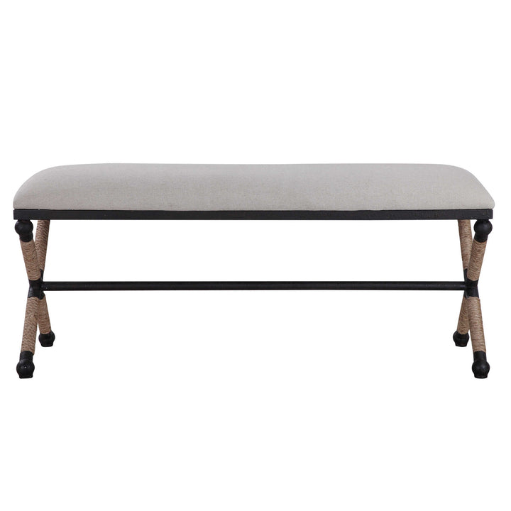 Firth Oatmeal Bench-Uttermost-UTTM-23528-Benches-5-France and Son