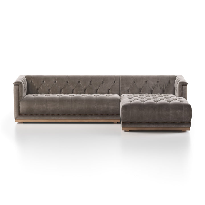 Maxx 2pc Sectional-Four Hands-FH-236164-002-SectionalsDestroyed Black-Left Arm-11-France and Son
