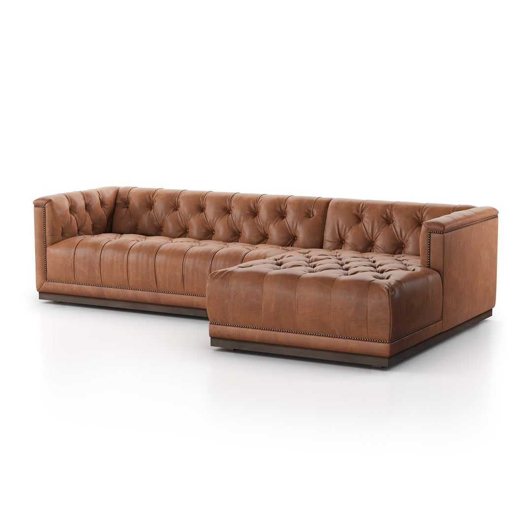 Maxx 2pc Sectional-Four Hands-FH-236165-004-SectionalsHeirloom Sienna-Right Arm-20-France and Son