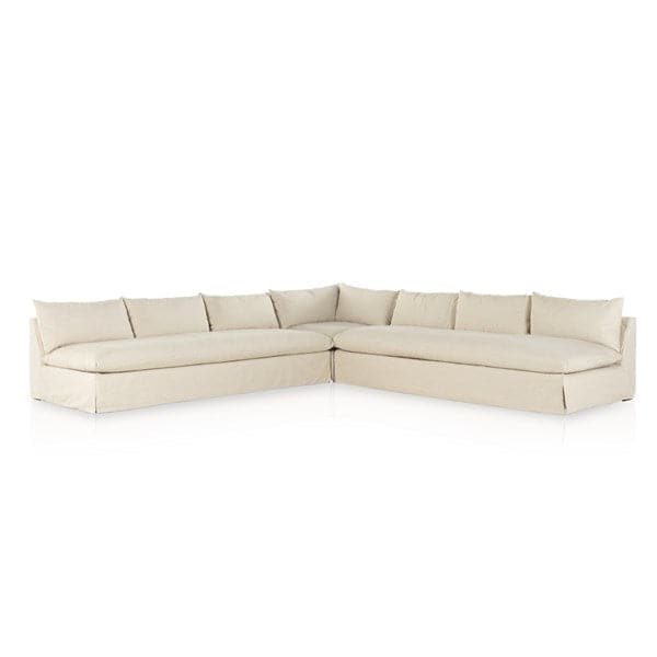 Grant Slipcover 3pc Sectional-Four Hands-FH-237690-001-Sofas134"-Antwerp Natural-9-France and Son