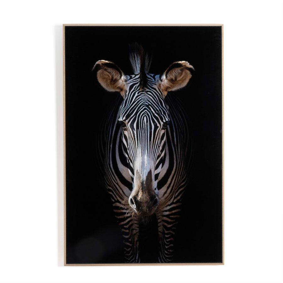 Zebra Stare By Getty Images-Four Hands-FH-238011-002-Wall Art32X48"-1-France and Son