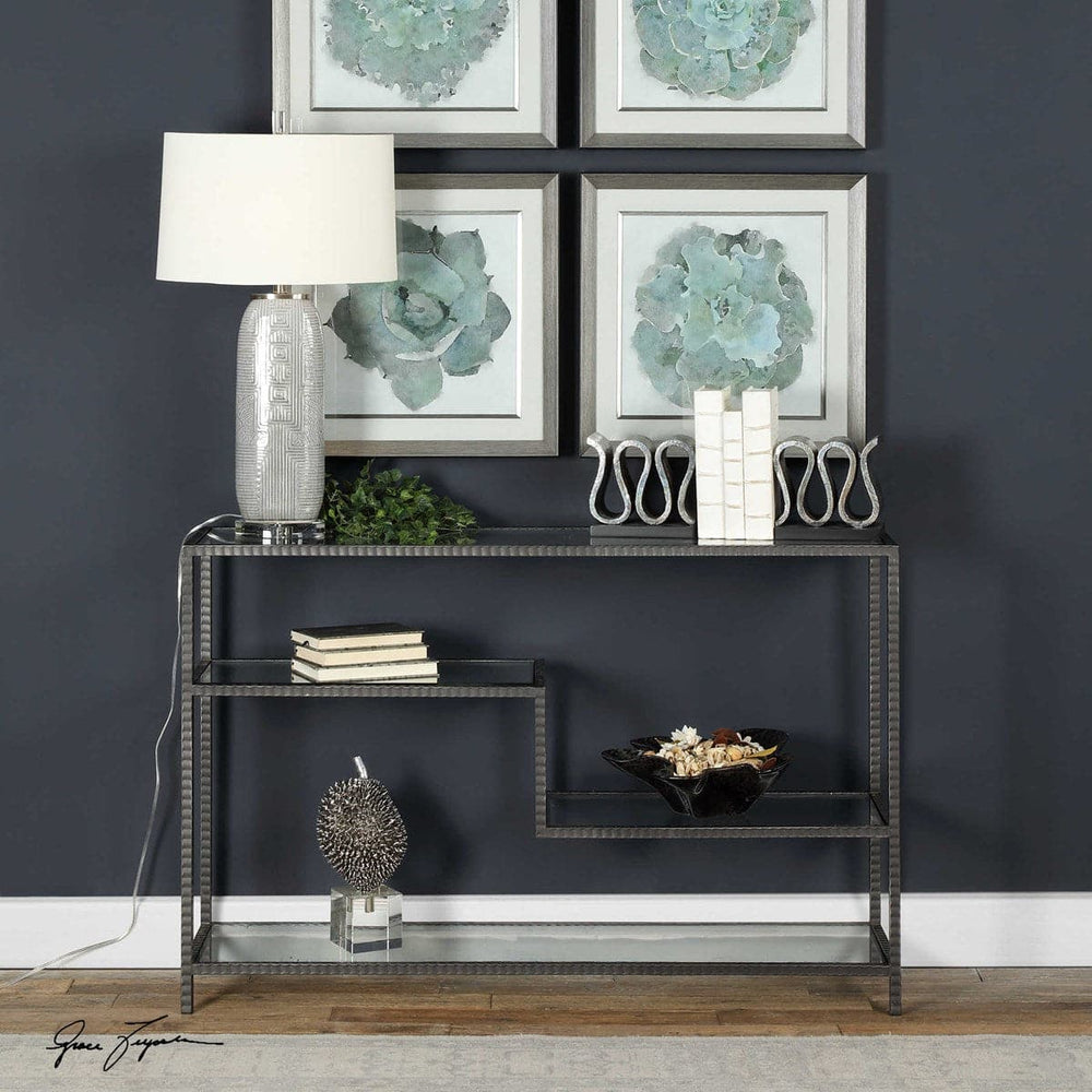 Leo Industrial Console Table-Uttermost-UTTM-24810-Console Tables-2-France and Son
