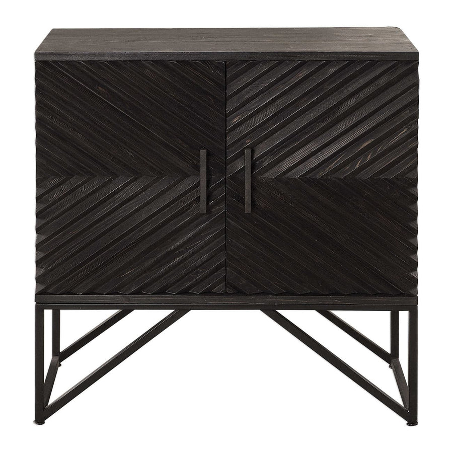 Uttermost Zadie Ebony Accent Cabinet-Uttermost-UTTM-24840-Bookcases & Cabinets-1-France and Son