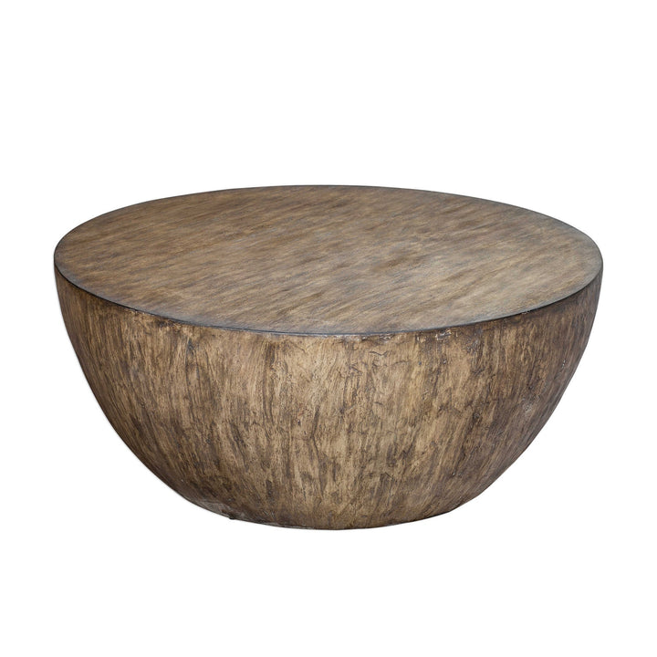 Lark Round Wood Coffee Table-Uttermost-UTTM-25433-Coffee Tables-5-France and Son