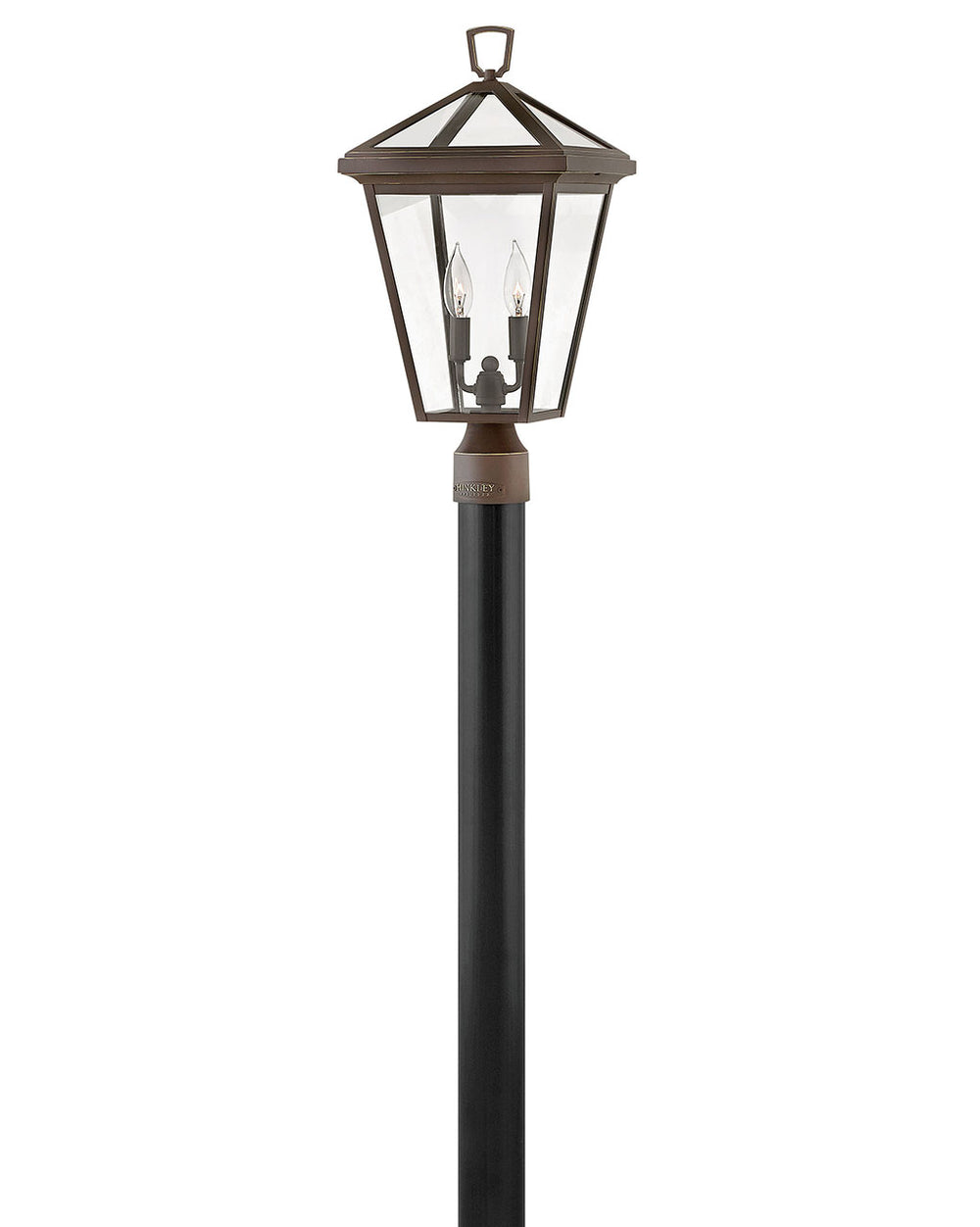 Outdoor Alford Place - Medium Post Top or Pier Mount Lantern 12V-Hinkley Lighting-HINKLEY-2561OZ-LV-Outdoor Post LanternsOil Rubbed Bronze-2-France and Son