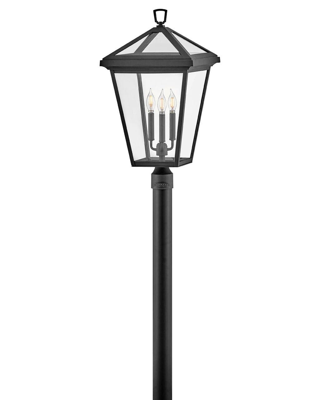 Alford Place Large Post Top or Pier Mount Lantern-Hinkley Lighting-HINKLEY-2563MB-Outdoor Post LanternsBlack-NON-LED-3-France and Son