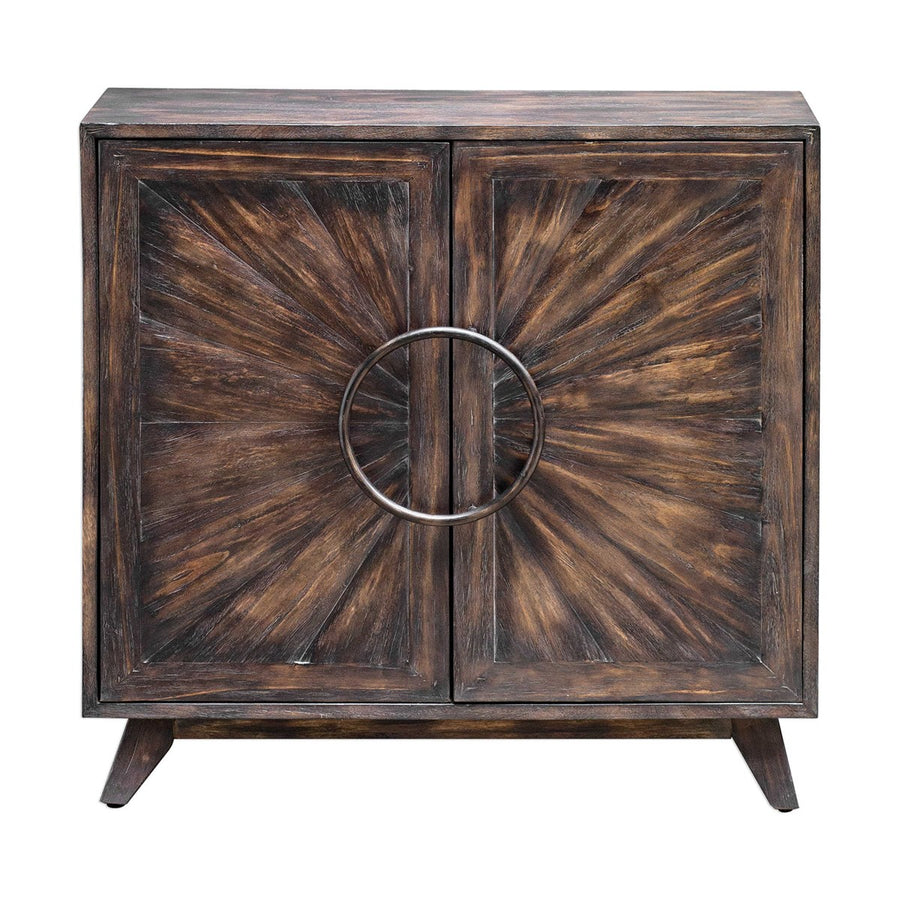 Kohana Worn Black Console Cabinet-Uttermost-UTTM-25842-Bookcases & Cabinets-1-France and Son