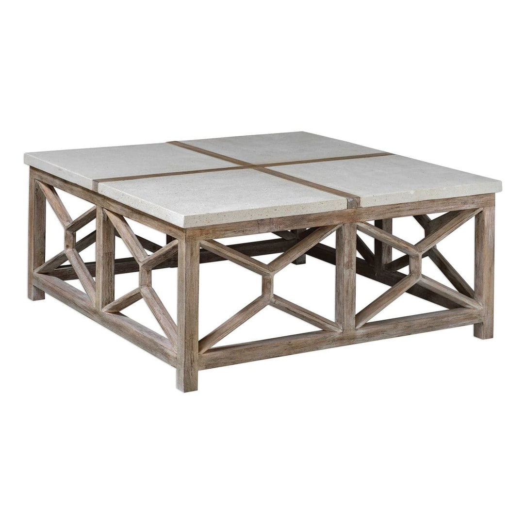Catali Stone Coffee Table-Uttermost-UTTM-25885-Coffee Tables-1-France and Son