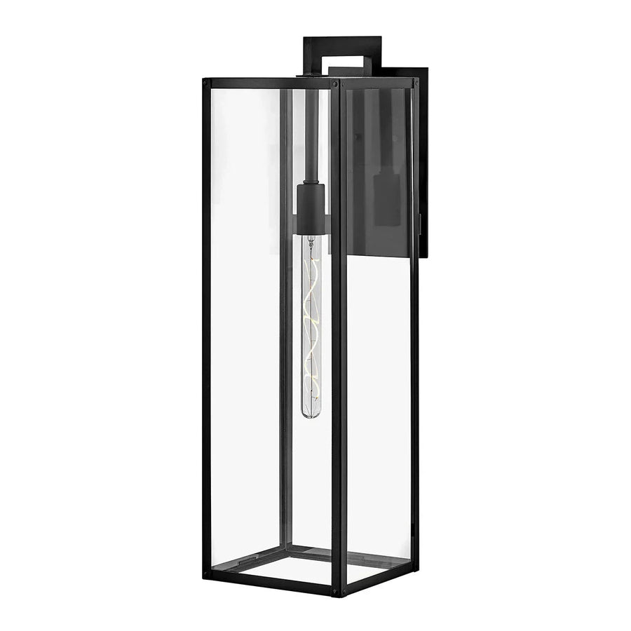 Max Double Extra Large Wall Mount Lantern-Hinkley Lighting-HINKLEY-2598BK-LL-Outdoor Post Lanterns-1-France and Son