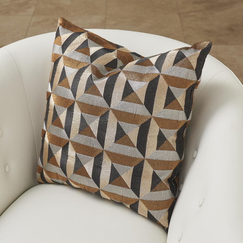 Triangle Marquetry Pillow-Global Views-GVSA-9.93199-Pillows-2-France and Son