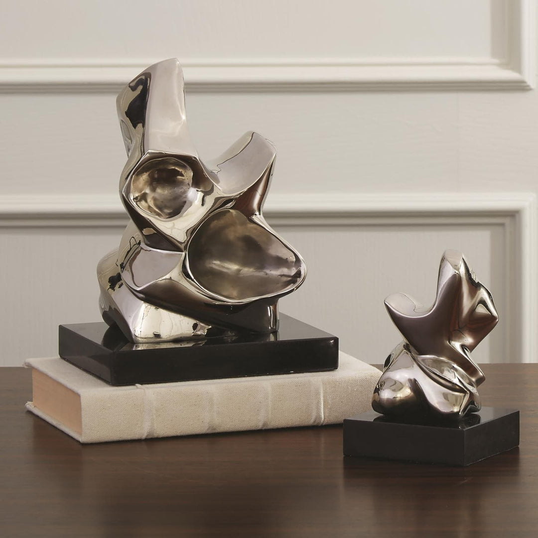 Abstract Figural Sculpture-Global Views-GVSA-8.82515-Decorative ObjectsLarge-Nickel-2-France and Son