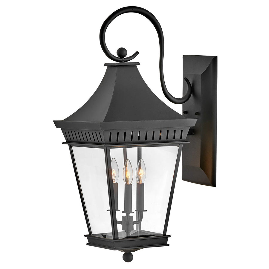 Outdoor Chapel Hill - Large Wall Mount Lantern-Hinkley Lighting-HINKLEY-27094MB-Outdoor Post Lanterns-1-France and Son