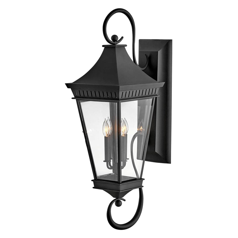 Outdoor Chapel Hill - Extra Large Wall Mount Lantern-Hinkley Lighting-HINKLEY-27098MB-Outdoor Post Lanterns-1-France and Son