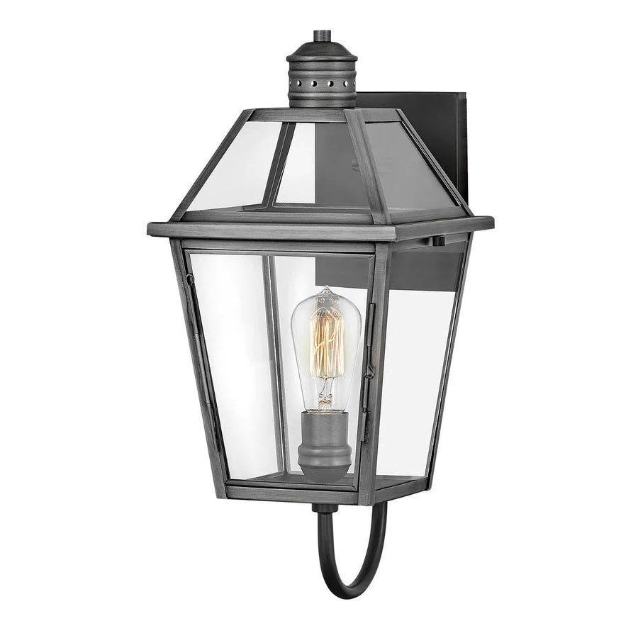 Nouvelle Small Wall Mount Lantern-Hinkley Lighting-HINKLEY-2770BLB-Outdoor Post Lanterns-1-France and Son