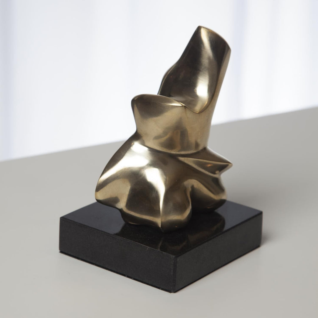 Abstract Figural Sculpture-Global Views-GVSA-8.82497-Decorative ObjectsLarge-Brass-3-France and Son