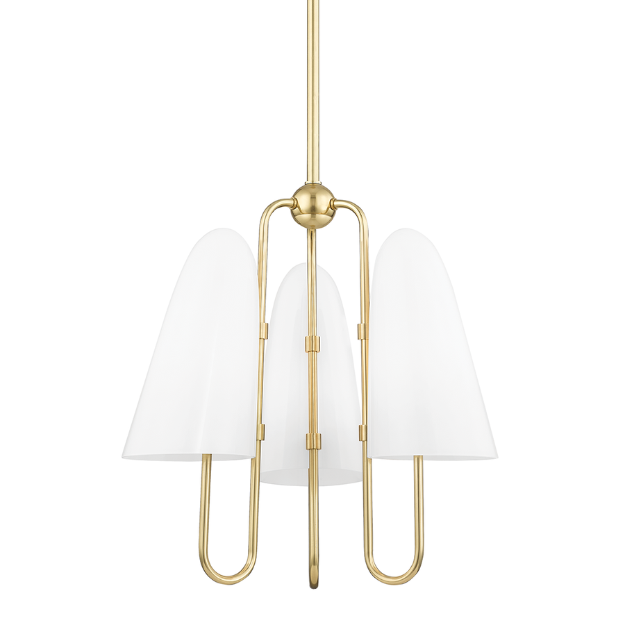 Slate Hill 3 Light Chandelier-Hudson Valley-HVL-7173-AGB-ChandeliersAged Brass-1-France and Son