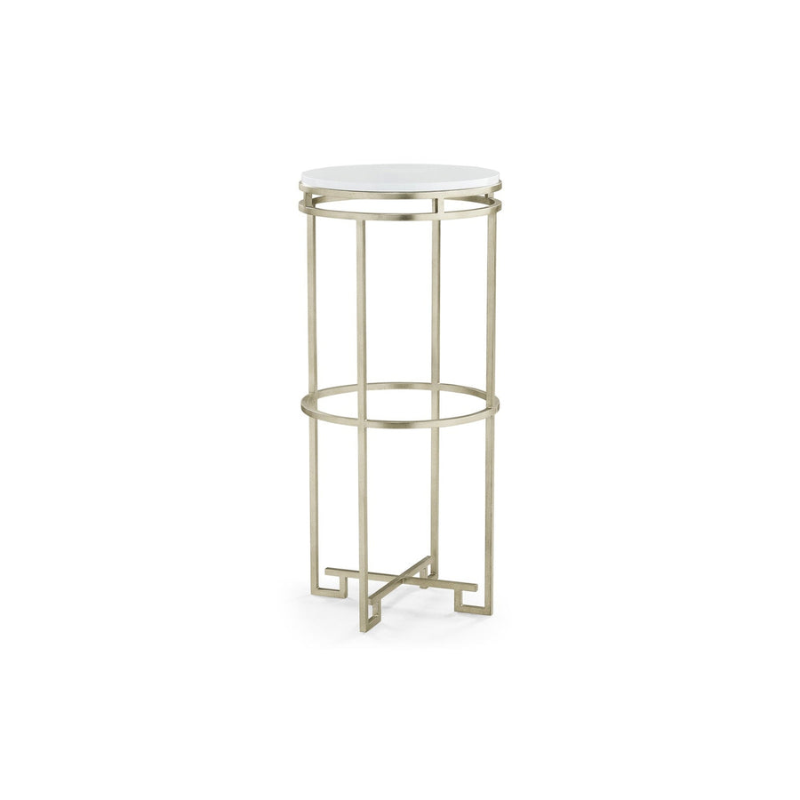 Modern Accents Pedestal B-Jonathan Charles-JCHARLES-500379-SIL-LCD-Side Tables-1-France and Son
