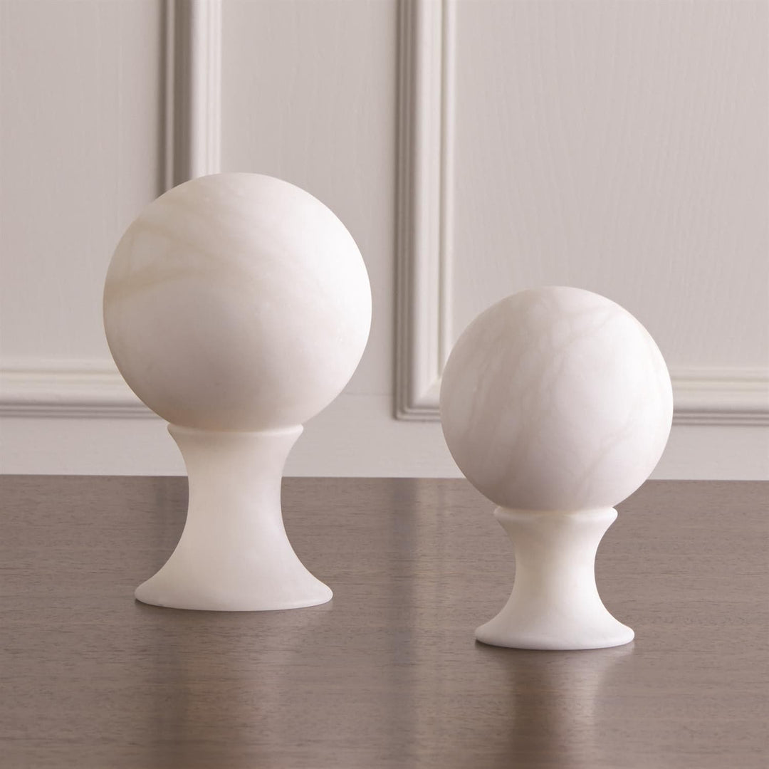 Alabaster Sphere Stand-Global Views-GVSA-3.31551-Decorative Objects-3-France and Son