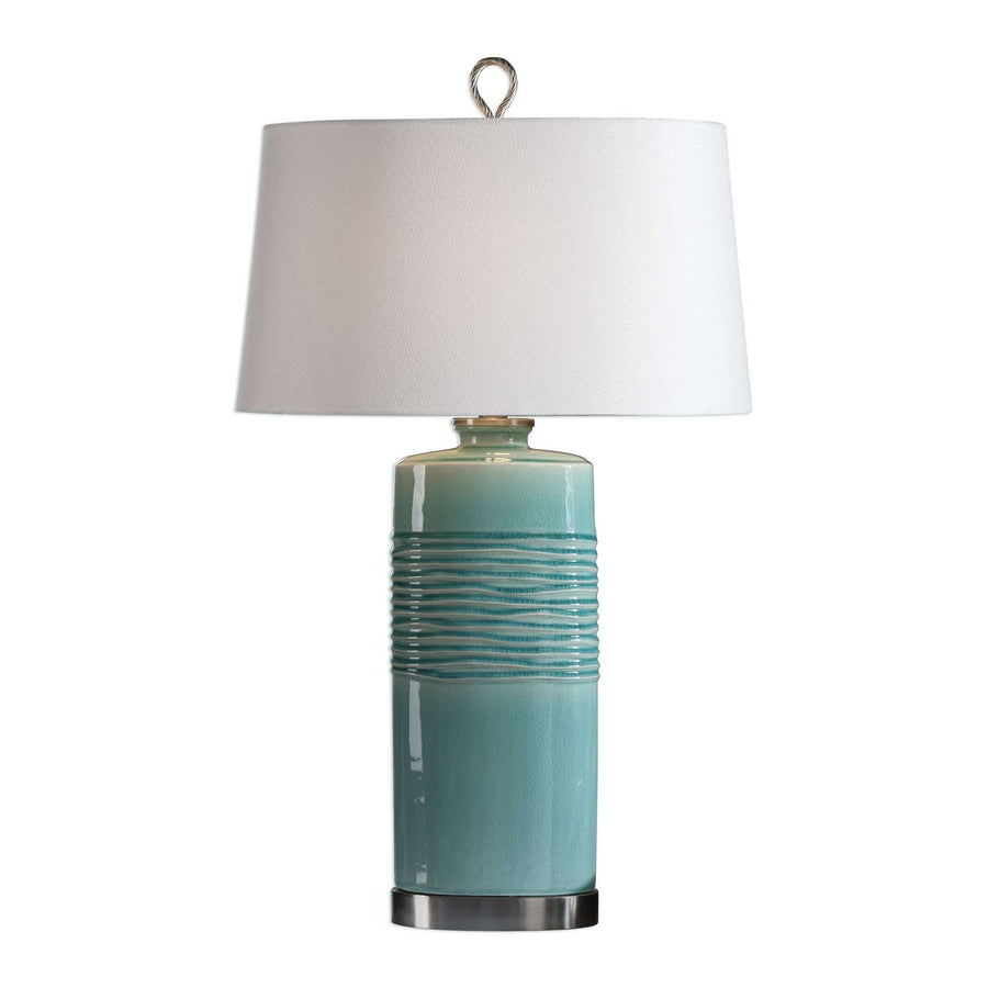 Rila Distressed Teal Table Lamp-Uttermost-UTTM-27569-Table Lamps-1-France and Son