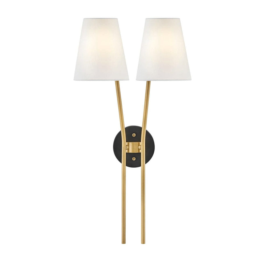 Sconce Aston - Two Light Sconce-Hinkley Lighting-HINKLEY-37382HB-Wall Sconces-1-France and Son